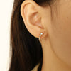 316L Stainless Steel Halfmoon Electroplated Women's Fashion Earrings