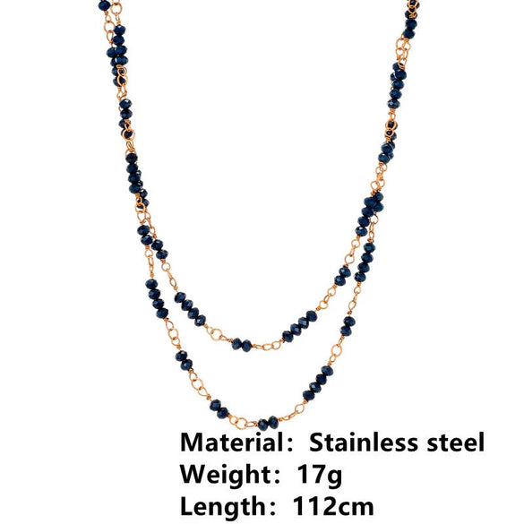 Titanium Steel Handmade Love Water Drops Bell Pattern Women's Bracelet Necklace
