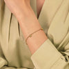Titanium Steel Heart And Star Diamondencrusted Zircon Electroplated Women's Bracelet
