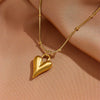 Titanium Steel Heart Bead Snake Chain Bracelet Anklet For Women Electroplated Cartoon Style