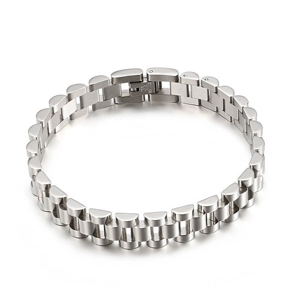 Titanium Steel Heart Bracelet Gold Plated Electroplated Detachable Watch Chain Style Wristband Unisex Ins Style Light Luxury Jewelry