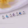 Titanium Steel Heart Butterfly Fashion Women's Earrings With Electroplating Treatment