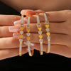Titanium Steel Heart Diamondencrusted Electroplated Elastic Open Fashion Bracelet Fadeless Jewelry