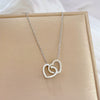 Titanium Steel Heart Fashion Geometric Electroplated Necklace For Women