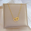 Titanium Steel Heart Fashion Geometric Electroplated Necklace For Women