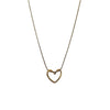 Titanium Steel Heart Hollow Pendant Women's Snake Bone Chain Necklace With Electroplating Design