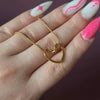 Titanium Steel Heart Hollow Pendant Women's Snake Bone Chain Necklace With Electroplating Design