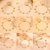 Titanium Steel Heart Pattern Cartoon Style Electroplated Women's Diamond Pendant Bracelet