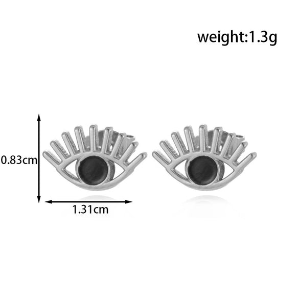 Titanium Steel Heart Pattern Electroplated Women's Earrings