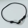 Titanium Steel Heart Pattern Hollow Three Heart Love Unisex Couple Adjustable Hand Rope Bracelet