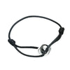 Titanium Steel Heart Pattern Hollow Three Heart Love Unisex Couple Adjustable Hand Rope Bracelet