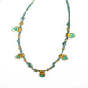 Titanium Steel Heart Pendant Necklace And Bracelet Set Electroplated Fashion Style