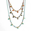 Titanium Steel Heart Pendant Necklace And Bracelet Set Electroplated Fashion Style