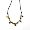 Titanium Steel Heart Pendant Necklace And Bracelet Set Electroplated Fashion Style
