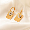 Titanium Steel Heart Shape Electroplated Fashion Retro Elegant Women's Earrings
