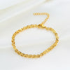 Titanium Steel Heart Shape Electroplated Women's Jewelry Bracelet With Zircon And Pearl