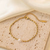 Titanium Steel Heart Shape Electroplated Women's Jewelry Bracelet With Zircon And Pearl