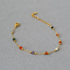 Titanium Steel Heart Shape Electroplated Women's Jewelry Bracelet With Zircon And Pearl