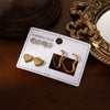 Titanium Steel Heart Shape Electroplating Earrings For Women
