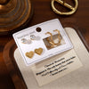 Titanium Steel Heart Shape Electroplating Earrings For Women