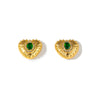 Titanium Steel Heart Shape Light Luxury Electroplated Earrings