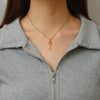Titanium Steel Heart Shape Love Key Pendant Necklace And Earrings With Electroplating O Chain Women's Fashion Simple Light Luxury Style