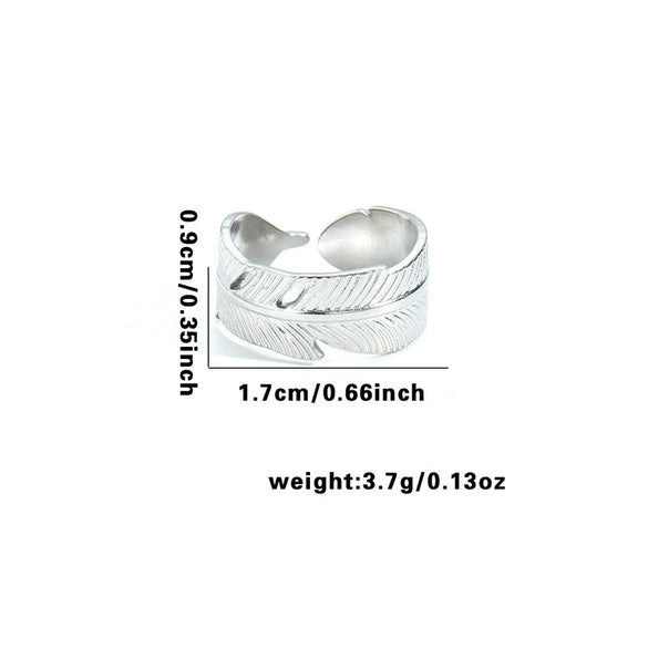 Titanium Steel Heart Shaped Geometric Ring With Electroplating For Female And Unisex Style