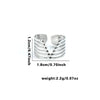 Titanium Steel Heart Shaped Geometric Ring With Electroplating For Female And Unisex Style