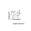 Titanium Steel Heart Shaped Geometric Ring With Electroplating For Female And Unisex Style