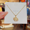 Titanium Steel Heart Shaped Women's Light Luxury Niche Love Collarbone Necklace With Design Sense And Simple Sweet Style