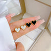 Titanium Steel Heart Shell Geometric Electroplated Minimalist Unisex Earrings
