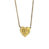 Titanium Steel Heart Stackable Necklace With Letters Numbers Text Electroplating