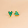 Titanium Steel Heart Style Electroplated Women's Earrings