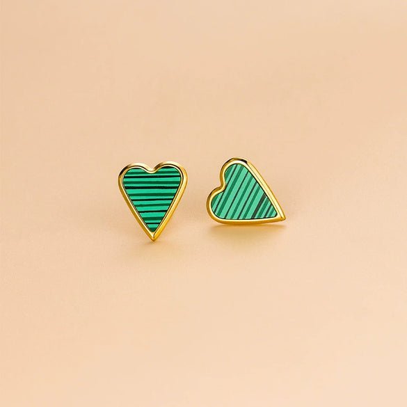 Titanium Steel Heart Style Electroplated Women's Earrings