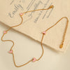 316L Stainless Steel Heartshaped Electroplated Necklace For Women