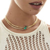 Titanium Steel Heartshaped Light Luxury Cuban Chain Necklace With Furnace Vacuum Plating And Diamond Design