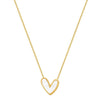 Titanium Steel Heartshaped Love Necklace For Women With Electroplating Irregular Pendant And Cross Chain Ins Trendy Niche Design