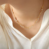 Titanium Steel Heartshaped Zircon Branch Artistic Pendant Necklace For Women