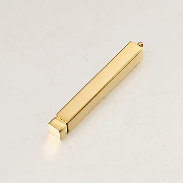 Titanium Steel Hidden Pendant Retractable Stereo Stick Jewelry Accessories Electroplated