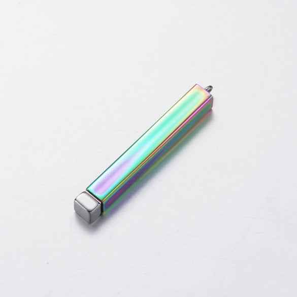Titanium Steel Hidden Pendant Retractable Stereo Stick Jewelry Accessories Electroplated