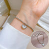 Titanium Steel Hip Hop Bracelet With Gold Inlaid Constellation Cartoon Style