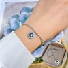 Titanium Steel Hip Hop Bracelet With Gold Inlaid Constellation Cartoon Style