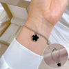 Titanium Steel Hip Hop Bracelet With Gold Inlaid Constellation Cartoon Style
