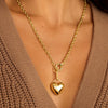 Titanium Steel Hiphop Electroplated Heart Star Geometric Animal Zodiac Clavicle Chain Necklace For Women