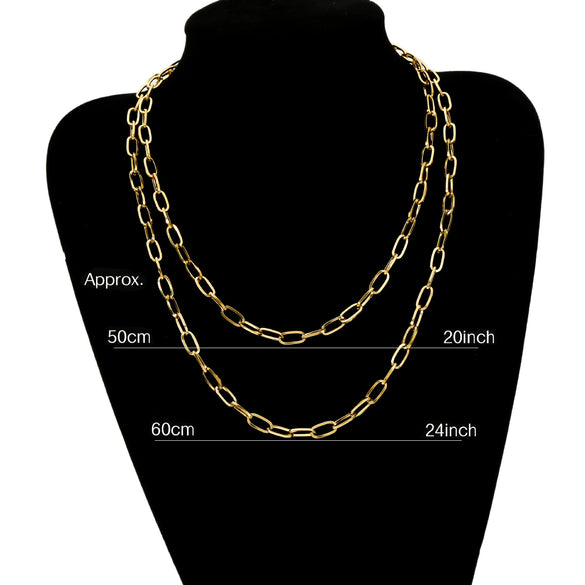Titanium Steel Hiphop Street Geometric Square Line Oshaped Electroplated Wave Pattern Unisex Jewelry
