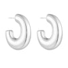Titanium Steel Hollow Earrings With Cartoon And Geometric Style Vacuum Plating In Furnace Unisex