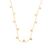 Titanium Steel Hollow Leaf Love Star Necklace For Women With Electroplating Design