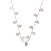 Titanium Steel Hollow Leaf Love Star Necklace For Women With Electroplating Design