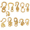 Titanium Steel Hook Buckles Jewelry Connecting Buckles For Bracelets Necklaces Handmade Diy Accessories With Totem Pattern Electroplated