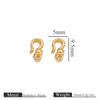 Titanium Steel Hook Buckles Jewelry Connecting Buckles For Bracelets Necklaces Handmade Diy Accessories With Totem Pattern Electroplated